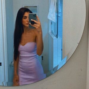 Zara Strapless Light Purple Dress